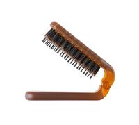 Spazzola pieghevole per capelli di porcellino d'India, spazzola portatile da viaggio per uomini e donne, spazzola lisciante e arricciante 2 in 1 con funzione massaggiante, design pieghevole compatto