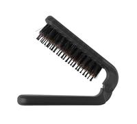 Spazzola pieghevole per capelli di porcellino d'India, spazzola portatile da viaggio per uomini e donne, spazzola lisciante e arricciante 2 in 1 con funzione massaggiante, design pieghevole compatto