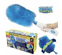 Spazzola piumino togli polvere elettrico Spin Duster con setole elettrostatiche