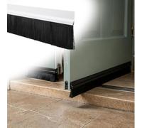 spazzola porta scorrevole 50 100 CM Spazzatrice Per Porta A Spazzola 1 Confezione, Supporto Autoadesivo Per Porta Del Garage Guarnizione A Spazzola In PVC(White,L H 50X7.5CM)