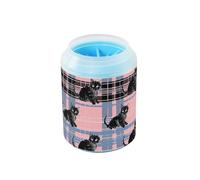 Spazzola portatile in silicone per la pulizia delle zampe del gattino nero, spazzola morbida per il bagno, pulisce delicatamente le zampe dopo le passeggiate