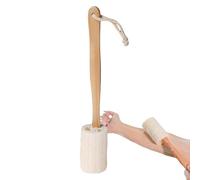 Spazzola posteriore in luffa per doccia, purificatore per la schiena in luffa con maniglie, spazzola esfoliante per la pelle, spazzola per doccia per il corpo, luffa, purificatore per la schiena