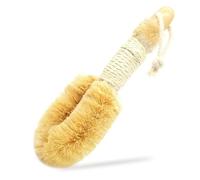 Spazzola posteriore per doccia, spazzola in sisal, spazzola per il corpo, setole naturali, migliora la circolazione della pelle secca, peeling, cellulite