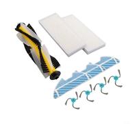Spazzola principale e spazzola laterale con panni in microfibra e filtro per SENCOR SRV 4200BK 4250SL 2230TI 6250BK 9250BK 9200BK Modello di supporto (A)