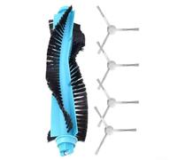 Spazzola principale e spazzole laterali di ricambio per Cecotec per Conga 15090, 16090 AI SpinArm Home&Wash Robot Aspirapolvere Parti - Set da 5 pezzi con spazzola a rullo