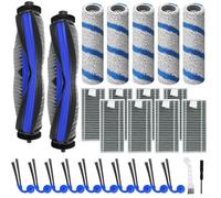 Spazzola principale per Deebot X11, kit di rulli per mocio filtro compatibile con Deebot X11/X11 Famille/OmniCyclone, 1 set include spazzola principale, spazzole laterali (B)