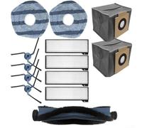 Spazzola principale Rullo Spazzola Laterale Filtro Mop Panno e Borsa Set Compatibile con Eufy X10 X10 Per Pro Per Omni T2351 Accessori Per Pulizia Aspirapolvere