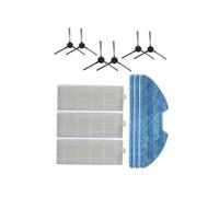 Spazzola Principale, Spazzola Laterale, Filtro HEPA, Panno For Mocio, Compatibile Con Eziclean, ONE Aqua 210, Accessori Di Ricambio For Aspirapolvere Robot.(12PCS)