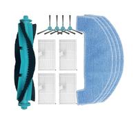 GUWIE Spazzola Principale, Spazzola Laterale, Filtro Hepa, Panno for Scopa, Compatibile con Proscenic Q8 / Q8 Max, Accessori for aspirapolvere Robot Pezzi di Ricambio