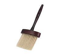 Spazzola professionale da parrucchiere per il collo, per la pulizia dei capelli da barbiere, con testa grande, comoda impugnatura in legno per una rimozione rapida e facile da usare in casa