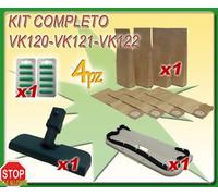 Spazzola PROFUMINI Sacchetti 4 PZ ADATTABILI Folletto VORWERK VK 120 121 122