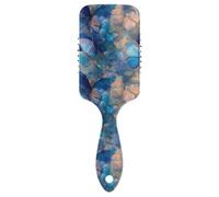 Spazzola psichedelica blu farfalla amichevole capelli spessi Progettato massaggio del cuoio capelluto per capelli sottili con manico ergonomico cepillo para cabello rizado
