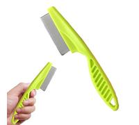 Spazzola pulci per gatti - Spazzola per pulci con manico ispessito, pettine per pulci per animali domestici, aiuta con pelle secca, pettine per pulci per prevenire e rilevare le pulci negli animali