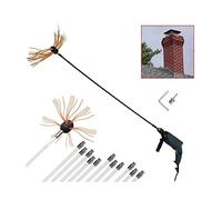 Spazzola Pulizia Camino, Spazzole Diametro Per Camini Con Aste Flessibili Da E Testine Per La Pulizia Del Camino Kit Di Attrezzi Per Pulizia Per Condizionatore Kit pulizia camino(12 m)