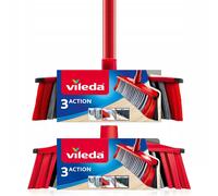 Spazzola Pulizia Vileda 3Action Universale 3in1 Setole Nero Grigio Rosso 142494