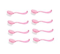 Spazzola Pulizia Viso Manuale in Plastica Abs Rosa, 8 Pezzi | Make-up e Lavaggio del Viso, Delicata Esfoliazione e Uso Sulle Unghie Colore Casuale