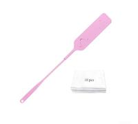 Spazzola regolabile da 65 cm per spolverino con testa piatta e morbido tessuto non tessuto per pulire i binari delle finestre e gli interni dell'armadio (rosa)