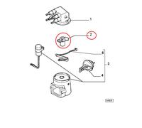 SPAZZOLA ROTANTE DISTRIBUTORE ACCENSIONE FIAT PANDA - UNO ORIGINALE 9940302