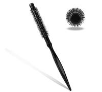 Spazzola rotonda da 1,2 cm per asciugare, mini spazzola a rullo professionale per capelli da viaggio, spazzola per acconciatura, piccola spazzola per capelli sottili, barba e ricci