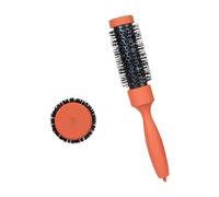 Spazzola rotonda in ceramica volumizzante Tecnologia di protezione termica antiscivolo Impugnatura in legno di faggio Nylon Barili di alluminio Strumento per lo styling dei capelli per lunghezze