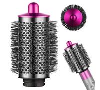 Spazzola rotonda per volume per accessori Dyson Airwrap, grande spazzola rotonda per capelli piatti, zoppicare, accessorio per capelli (rosso rosa)