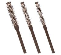 Spazzola rotonda piccola per acconciature, pettine arricciacapelli, spazzola rotonda per baffi, spazzola professionale per donne e uomini, per sollevamento capelli corti e sottili