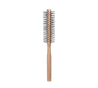 Spazzola rotonda professionale in plastica, mini pettine arricciacapelli, pettine per capelli per uso domestico, spazzola massaggiante per capelli (burlywood)