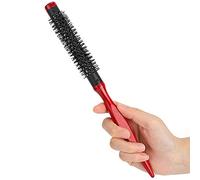 Spazzola Rotonda, Rullo in Lana e Legno, Cilindrica in Alluminio Ceramico e Nylon, Massaggiante per Cuoio Capelluto, Capelli Lisci