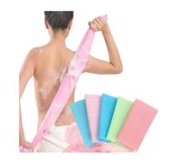 Spazzola Schiena Doccia 5 pezzi cintura da bagno esfoliante in nylon lunga doccia for asciugamano spazzola for il corpo scrub for la schiena cinturino for massaggio strumenti da bagno