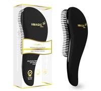 Spazzola sciogli-nodi per donne, ragazze, uomini e ragazzi, utilizzabile su capelli asciutti e bagnati (BLACK)