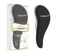 Spazzola sciogli-nodi per donne, ragazze, uomini e ragazzi, utilizzabile su capelli asciutti e bagnati (BLACK)