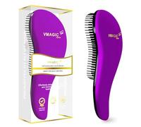 Spazzola sciogli-nodi per donne, ragazze, uomini e ragazzi, utilizzabile su capelli asciutti e bagnati (PURPLE)