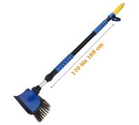 Spazzola Scopa lavaggio Telescopica Idrospazzola Pulizia Camion Camper 110-165cm