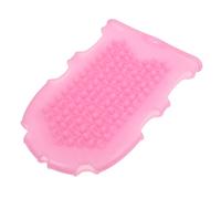 Spazzola Scrub Corpo Silicone Rosa 2 in 1 per Doccia | Design Ergonomico a Due Lati, Setole Lunghe e Dense, Stampaggio Monoblocco e Inserimento Dita