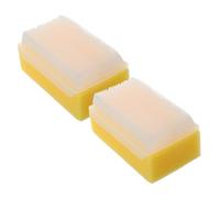 Spazzola Sensoriale 2 Pezzi in Plastica e Spugna per Ragazzo Ragazza | Texture Morbida, Uso in Contesti Terapeutici, Cura Delicata di Chioma e Cuoio Capelluto, Colore Giallo