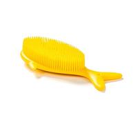 Spazzola sensoriale premium per bambini o autismo,Scrubber corpo in silicone morbido,Spazzole di terapia per sala sensoriale,Spazzola da bagno per doccia per animali domestici (balena-gialla)