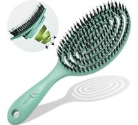 Spazzola Setole Cinghiale - Districante professionale con doppia molla a spirale, ideale per ogni tipo di capelli. Naturali, garantisce una cura delicata e risultati perfetti