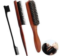 Spazzola Setole Cinghiale,Spazzola per Coda Tirata,3Pcs Spazzola per Capelli Spazzola Setole di Cinghiale Spazzola con Setole di Cinghiale Spazzola Capelli Setole Cinghiale Morbide Setole Naturali