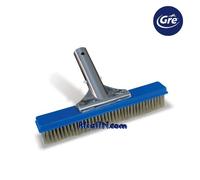 SPAZZOLA SETOLE INOX CM 25 PULIZIA PISCINA PISCINE GRE