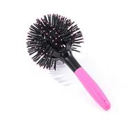 Spazzola sferica per arricciare i capelli, pettine rotondo 3D per uno styling a 360 gradi per capelli spessi e ricci, da usare su capelli bagnati o asciutti, ideale per l'asciugatura e lo styling volu