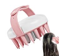 Spazzola Shampoo Massaggiante Per Cuoio Capelluto Pulizia Capo Manico