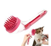 Spazzola Shampoo per Cani,Spazzola Massaggiante per Bagno degli Animali Domestici con Dispenser Integrato - Set di per Doccia con Setole in Silicone Riutilizzabili per Gatti Cuccioli e Piccoli Animali