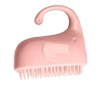 Spazzola Shampoo per Infanti con Manico, Silicone ABS Rosa | Cura Delicata del Cuoio Capelluto, Aiuto Districante, Uso Viaggio All’aperto, per Ragazzo Ragazza e Genitori