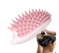 Spazzola Shampoo Setole in Silicone Morbido a Riccio Manuale Asciutto