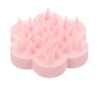 Spazzola Shampoo Silicone per Cuoio Capelluto, Massaggio Delicato | Chioma, Uso nel Lavaggio della Testa, Rosa, Presa Comoda, Facile da Impugnare