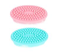 Spazzola Silicone per Bagno Ragazzo Ragazza, 2 Pezzi, Doccia e Massaggio | Design a Doppio Lato per Esfoliazione Delicata, Leggero e Versatile, Adatto alla Sensoriale Quotidiana