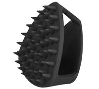 Spazzola Silicone per Chioma e Viso, Strumento Esfoliante per Doccia | Massaggiatore Cuoio Capelluto Delicato sulla Pelle, Design Ergonomico Facile da Usare, Colore Nero