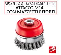 Spazzola a tazza SIT TU101 a mazzetti ritorti