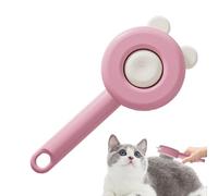 Spazzola Slicker per Cani | Morbida Con Pulsante Sgancio - Pettine Antigraffio per Gattini - per Toelettatura Bagno e Caduta Pelo per Cani e Gatti a Pelo Lungo e Corto per Animali Domestici