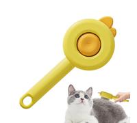 Spazzola Slicker per cani, spazzola a bottone di smontaggio, pettine da massaggio portatile per cuccioli, per toelettatura, massaggi e disispessimento, gatti e cani, pelo lungo o corto interno